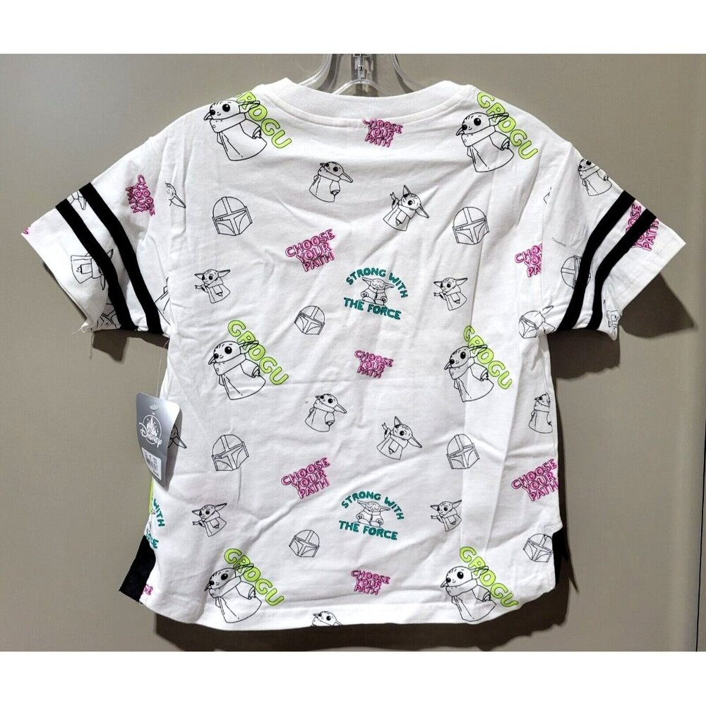 Disney Star Wars The Mandalorian Artwork Design Ringer Tee - Girls' Medium 8/10 - Picture 3 of 8